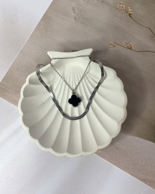 گردنبند ماری رنگ ثابت شیک استیل