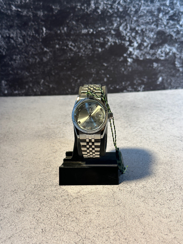 ساعت استیل مردانه نقره ای رولکس