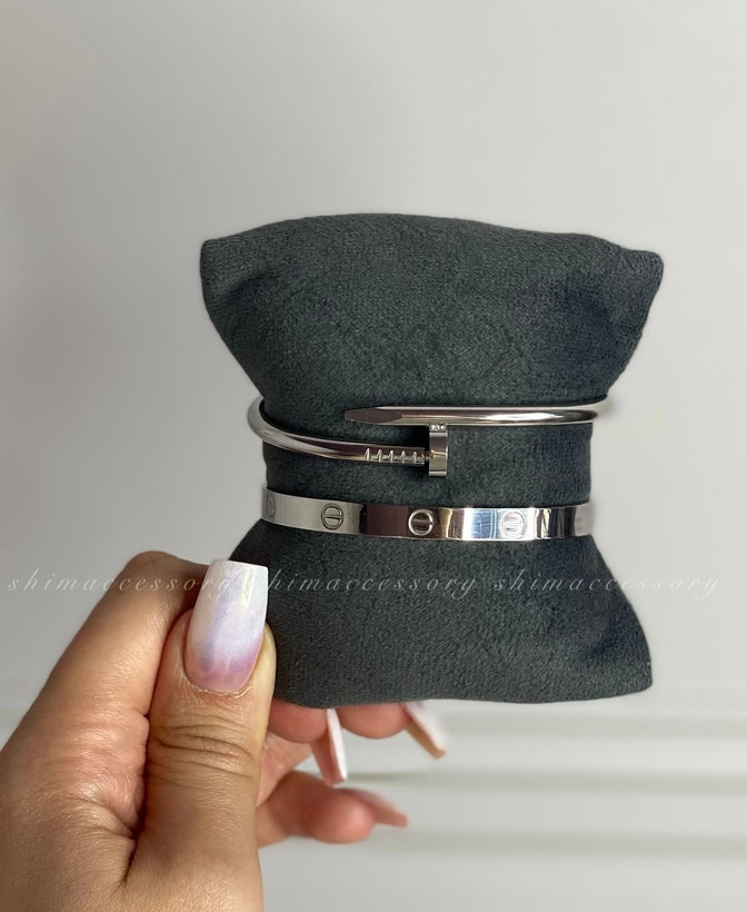 بنگل کارتیر رنگ ثابت نقره ای