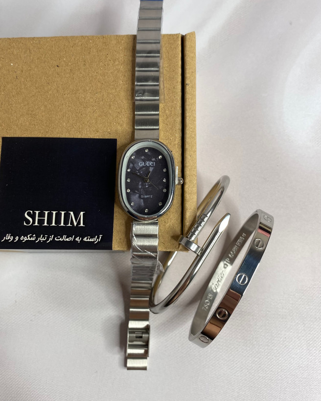 ساعت گوچی زنانه بند کرکره ای